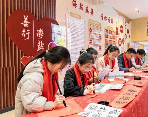 善行海盐，展现守望相助温暖图景